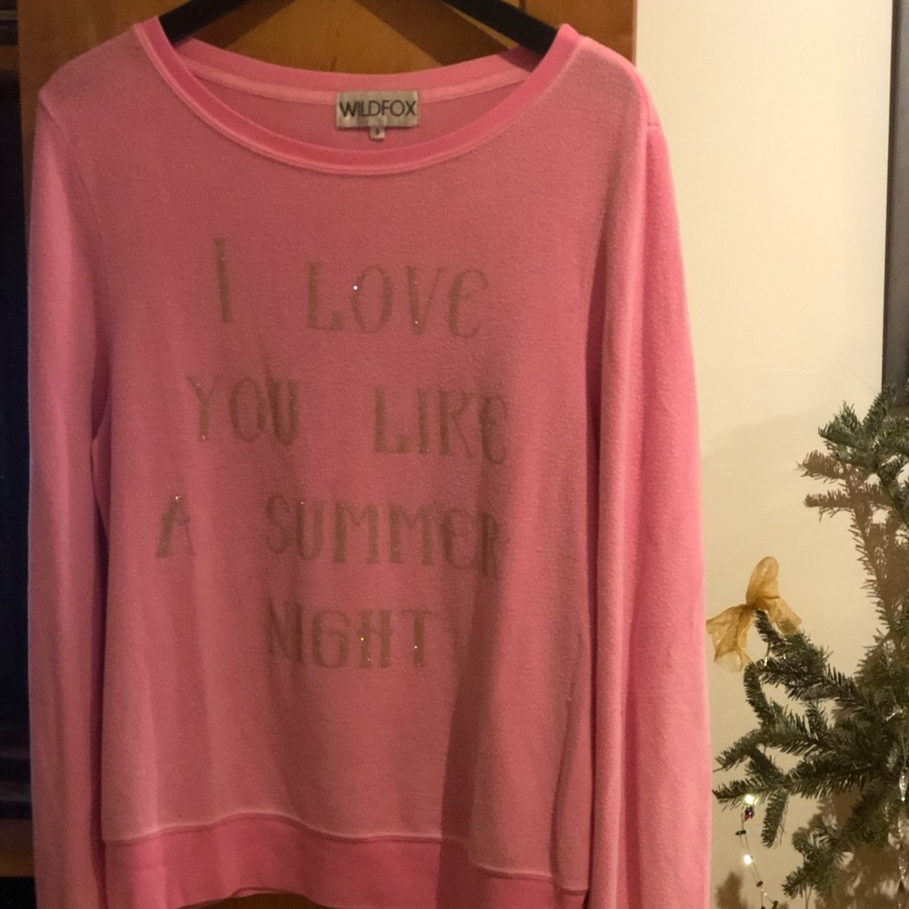 Wildfox “I love you like a summer night” sweater
